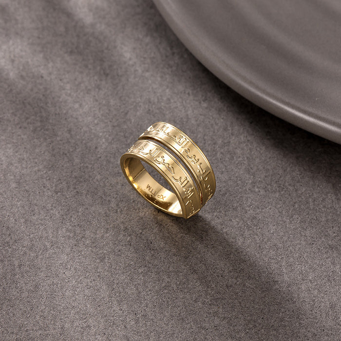 Wholesale Fashion niche design, personalized adjustable ring