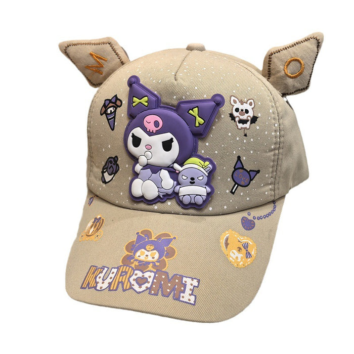 Wholesale Children's baseball cap, anime cartoon duckbill cap, children's sun protection and sunshade cap