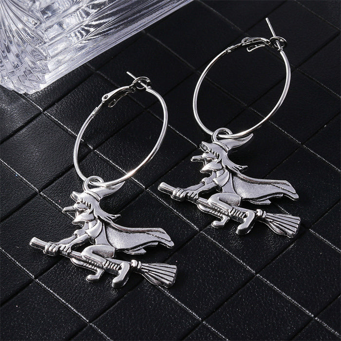 Wholesale Halloween Series Earrings Gothic Skull Spider Web Earrings for Women