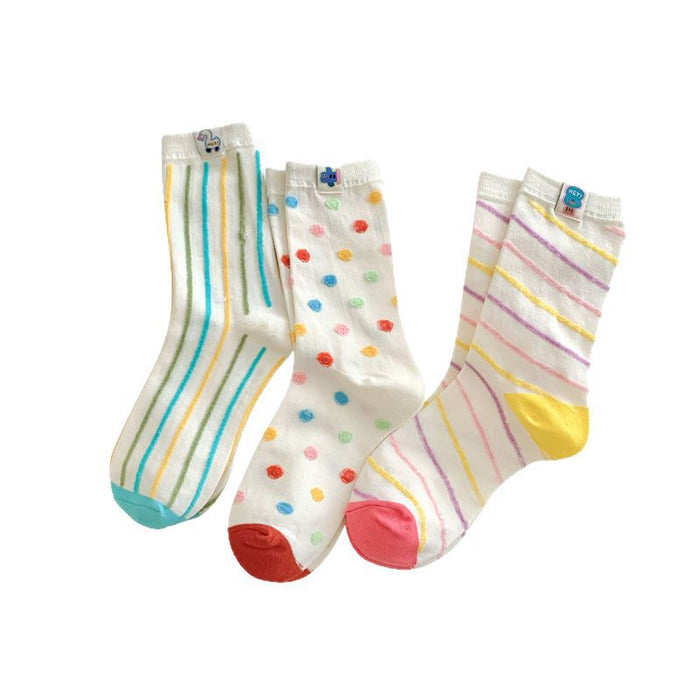 Wholesale Sock fabric label, middle tube, stacked socks, cotton socks