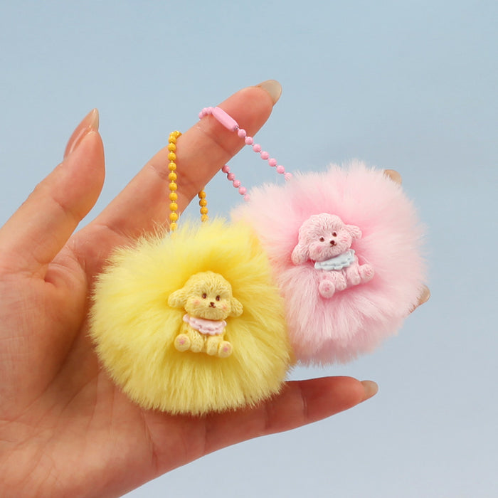 Wholesale Plush Pom Pom Keychain Fashion Accessory For Bags And Gifts