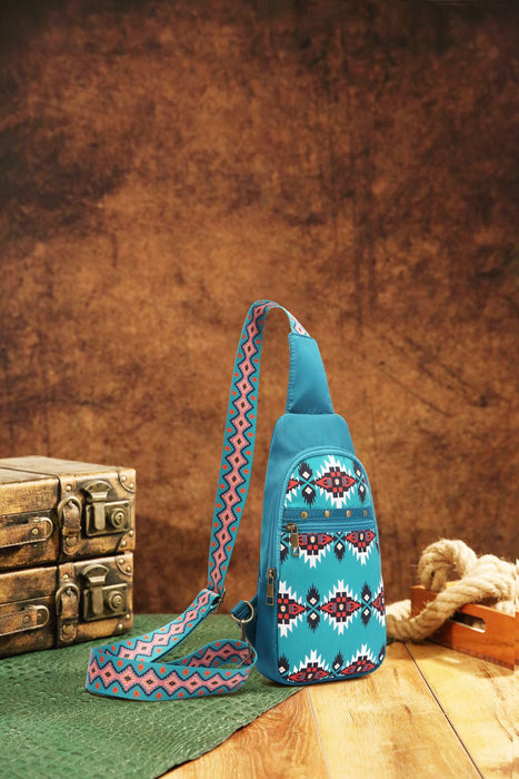 Wholesale Aztec Bohemian chest bag crossbody shoulder bag women' s bag