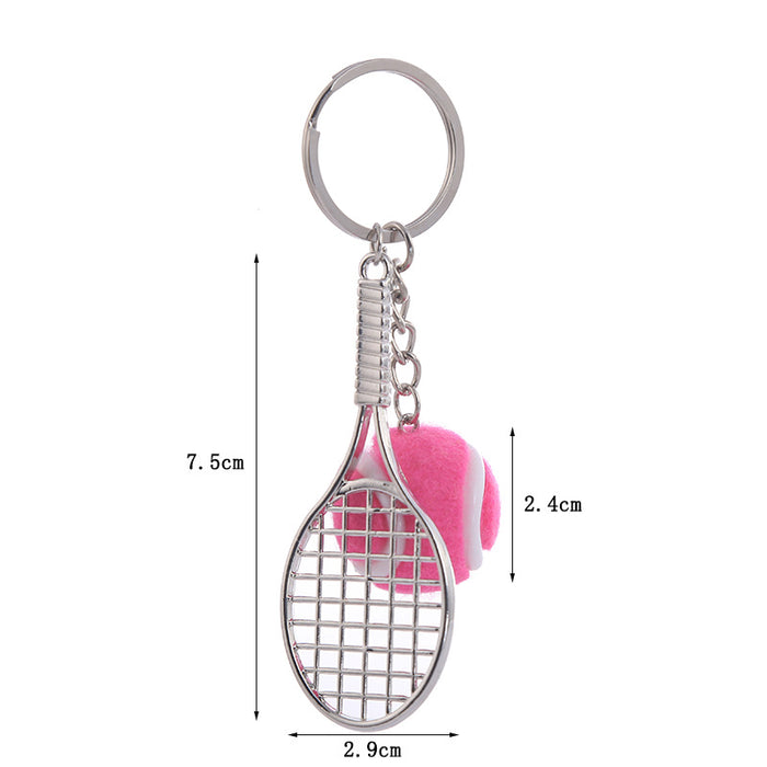Wholesale PVC Badminton Tennis Keychain JDC-KC-LiDao001