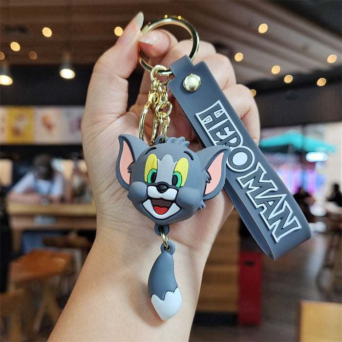 Wholesale Cartoon Silicone Doll Keychain JDC-KC-ZhuoRan019