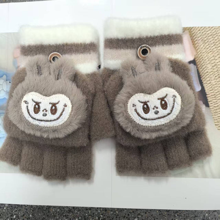 Wholesale Cartoon gloves for children winter flip gloves