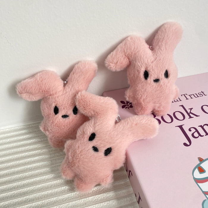 Wholesale Bent eared rabbit plush keychain keychain couple student personalized gift backpack hanging decoration
