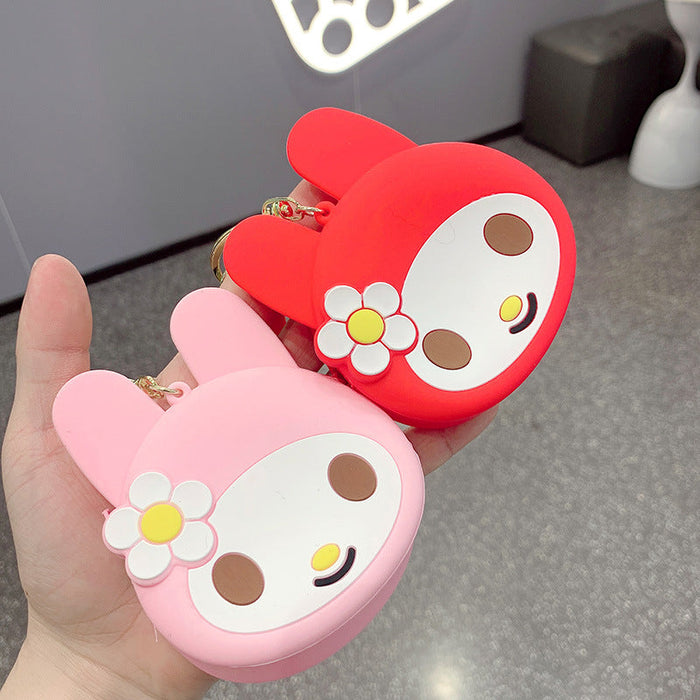 Wholesale Cartoon Silicone Coin Purse Keychain (M) JDC-KC-JCai010