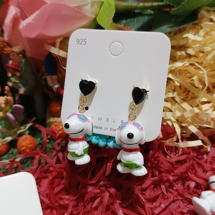 Wholesale Cartoon Resin Cute Earrings JDC-ES-Xingj043