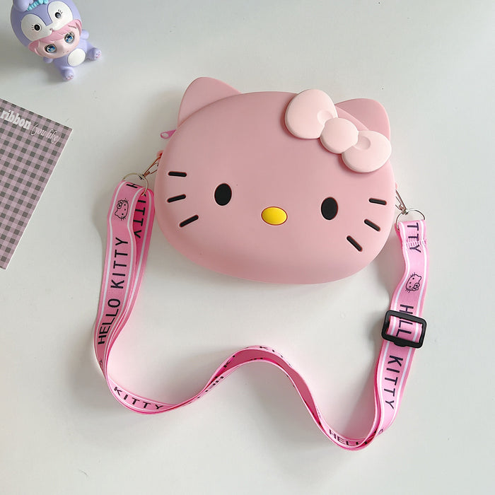 Wholesale New cartoon phone bag, single shoulder crossbody bag, cat head bag