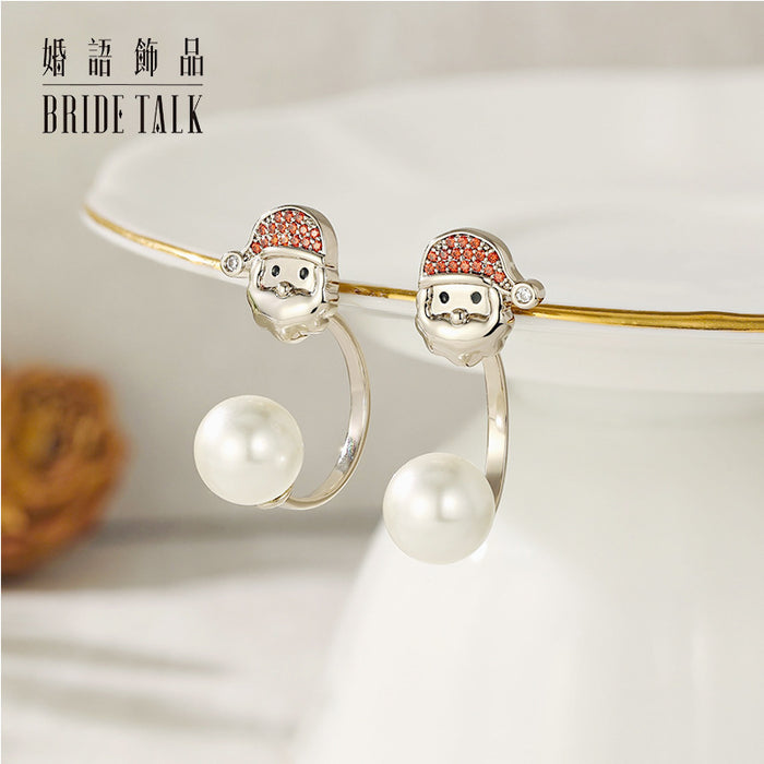 Wholesale Pattern earrings with delicate micro inlaid design for women