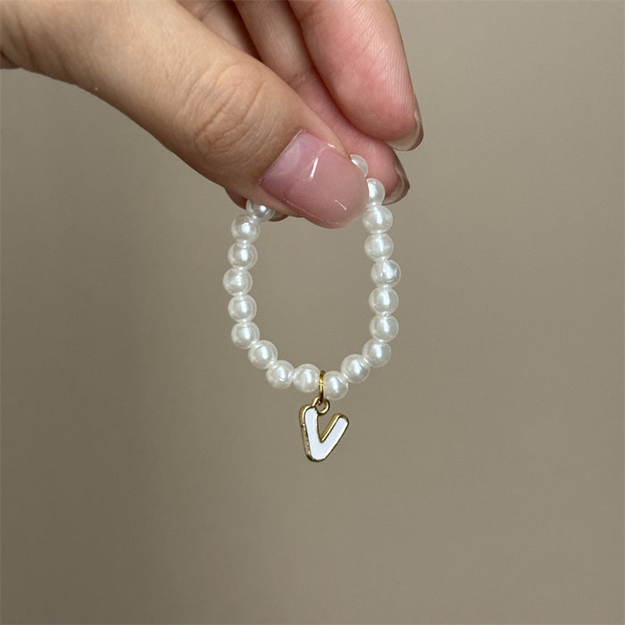 Wholesale Mini blind box pendant letter pearl necklace accessories doll clothes