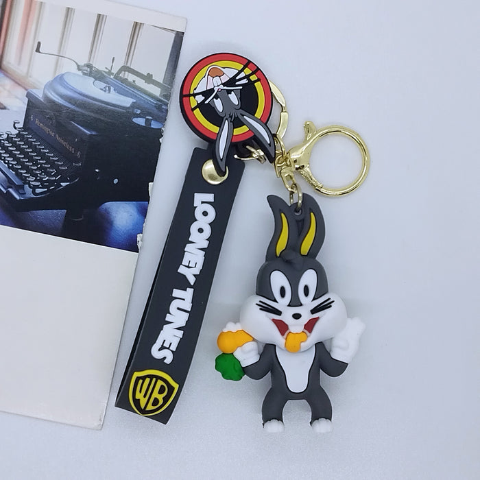 Wholesale cartoon doll rabbit  key chain pendant bag car key chain accessories gift