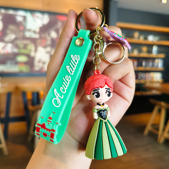 Wholesale Rubber Cartoon Doll Three-dimensional Keychain JDC-KC-Tingm112