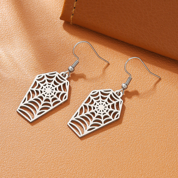 Wholesale Funny little devil mysterious skull titanium steel earrings personality stainless steel earrings