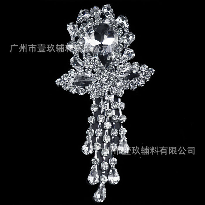 Wholesale DIY rhinestone bow clothing accessories
