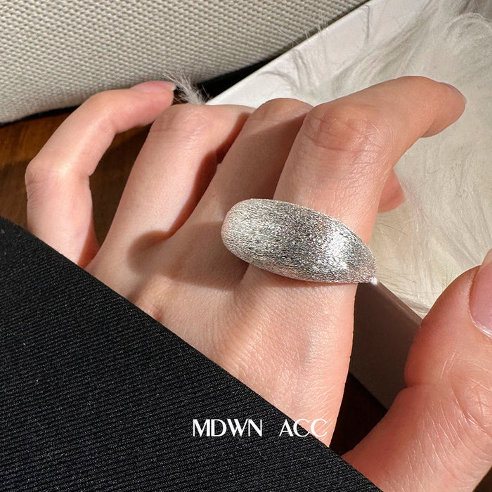 Wholesale Ocean blue ring women's simple tail ring fashion niche design versatile high-end index finger ring