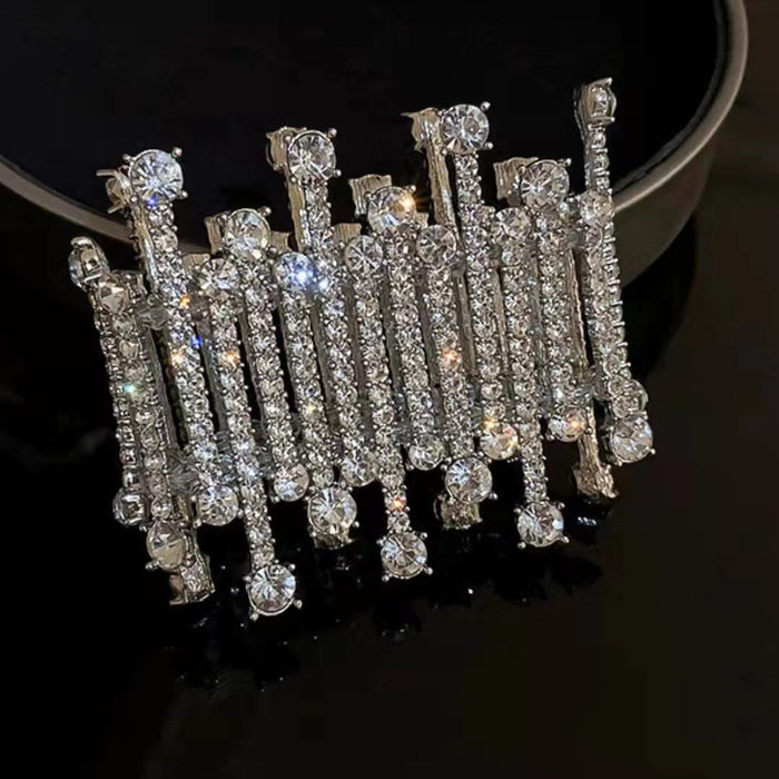 Wholesale Full diamond exaggerated bracelet, niche design, versatile bracelet temperament, personalized bracelet accessory