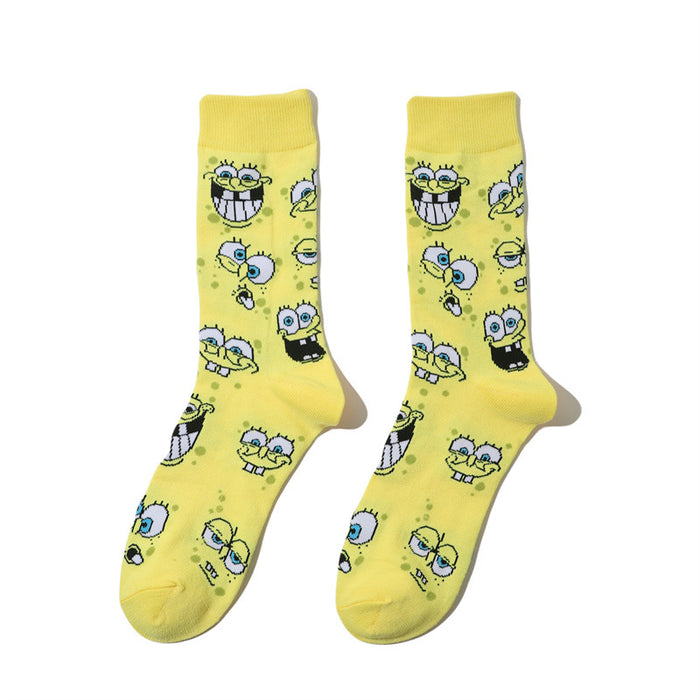 Wholesale Monster Cartoon Cotton Middle Socks JDC-SK-HuiHe048