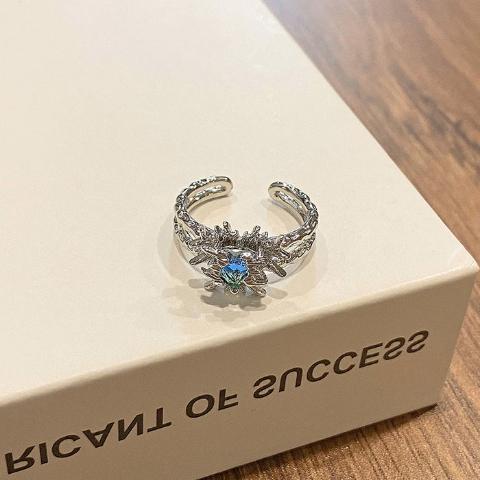 Wholesale Personalized Love Geometry Ring Retro Fashion Exaggerated Irregular Opening Ring