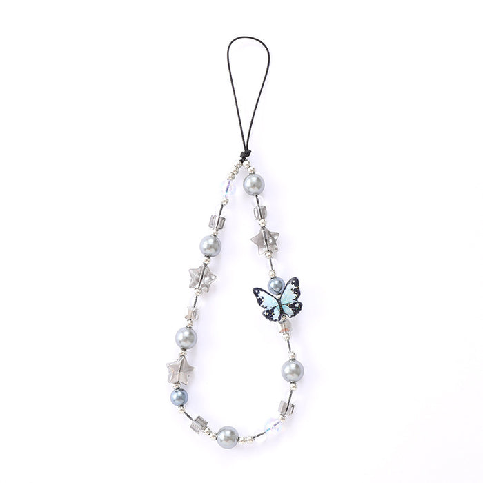 Wholesale Five-pointed Star Beaded Decoration Accessories Mobile Phone Pendant Keychain