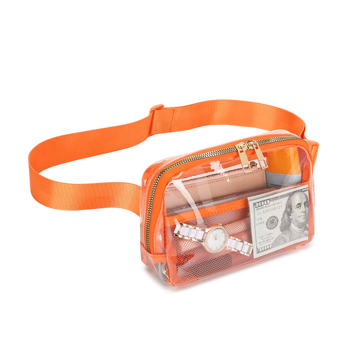 Wholesale PVC Waterproof Transparent Sports Waist Bag Messenger Bag JDC-SD-HanDuo004