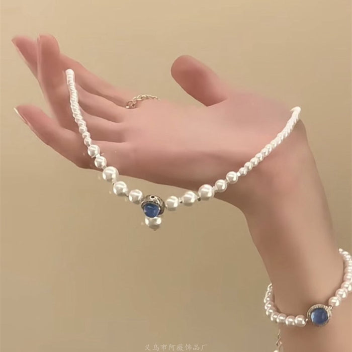 Wholesale Butterfly Beaded Double Layer Choker Necklace Trendy Fairy Jewelry Accessory