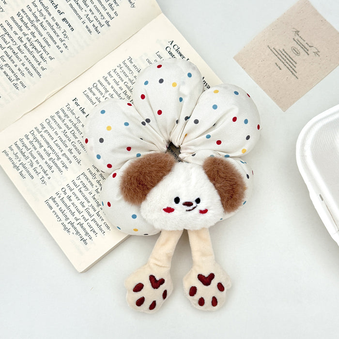 Wholesale Cute Butt Flower Hair Scrunchies