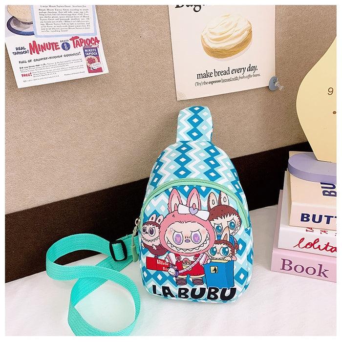 Wholesale Children' s Chest Bag  Cartoon Nylon One-Shoulder Slant