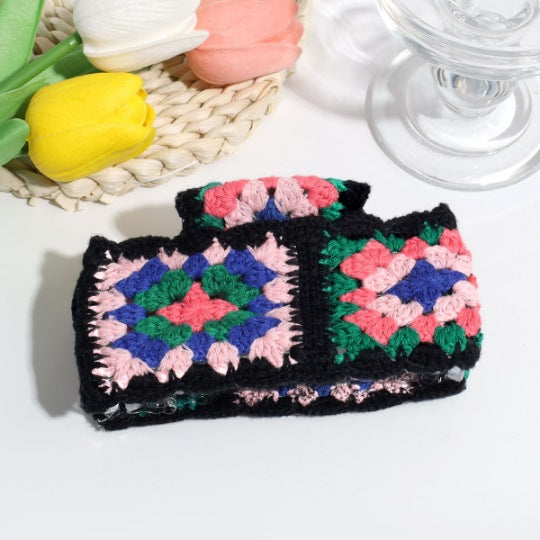 Wholesale Knitted Crochet Strawberry Hair Clip