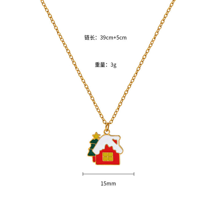 Wholesale Christmas new all-match atmosphere necklace