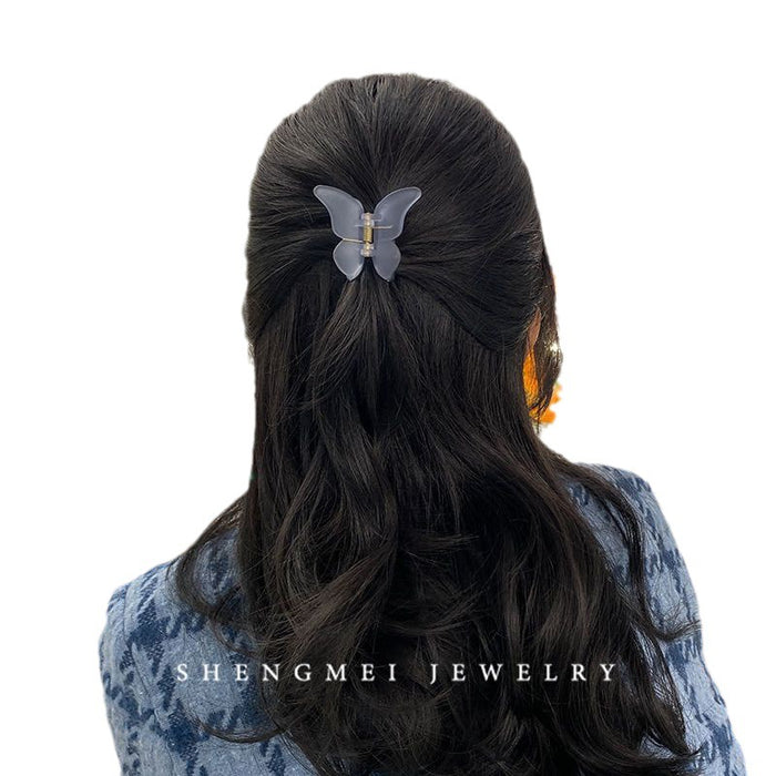 Wholesale Small Grab Clip Double Layer Butterfly Hairpin Bangs Top Clip Headwear