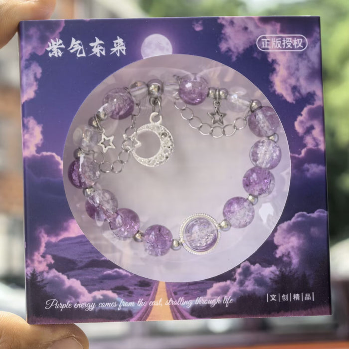 Wholesale Gradient floral glass beads, high-end crystal glass bracelet DIY original personalized bracelet