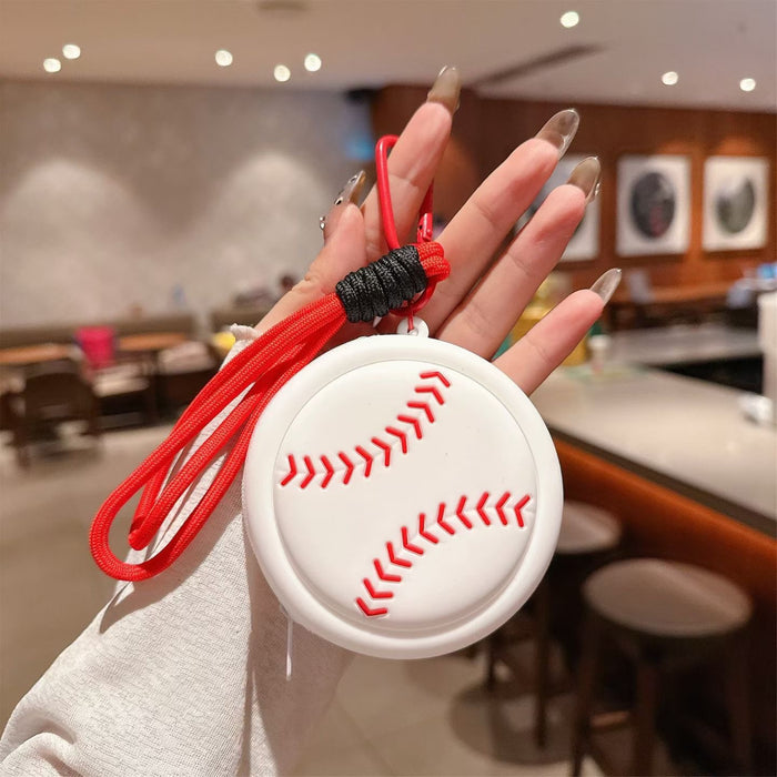 Wholesale Basketball Silicone Coin Purse Cute Bag Charm Sports Series Decorative Accessory Gift