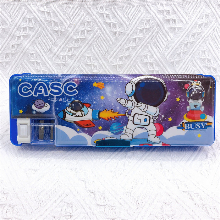 Wholesale Cartoon Pencil Sharpener Plastic Stationery Box JDC-PC-YaLL003