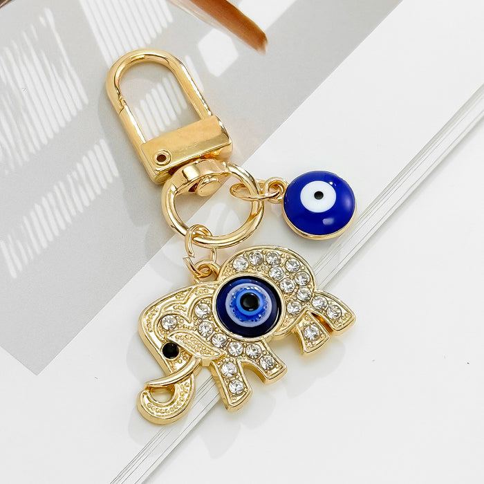 Wholesale Devil Eye Keychain Blue Eyes Oil Dripping Keychain