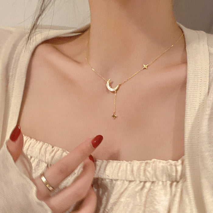 Wholesale Pendant Sea Blue Treasure Stone Necklace with a Hundred Combinations for a Unique Charm Blue Crystal Pendant Clavicle Chain