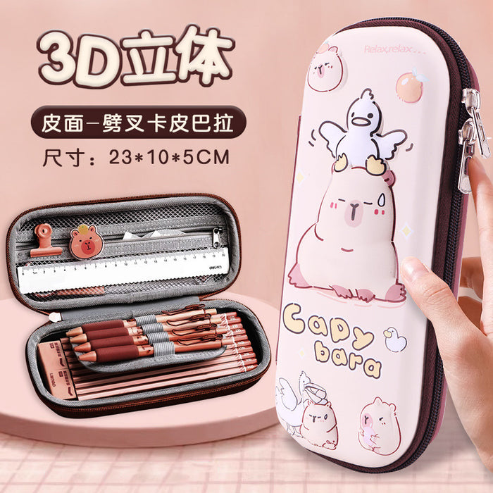 Wholesale Cartoon Pencil Case for Primary School Students Multi-Layer Storage