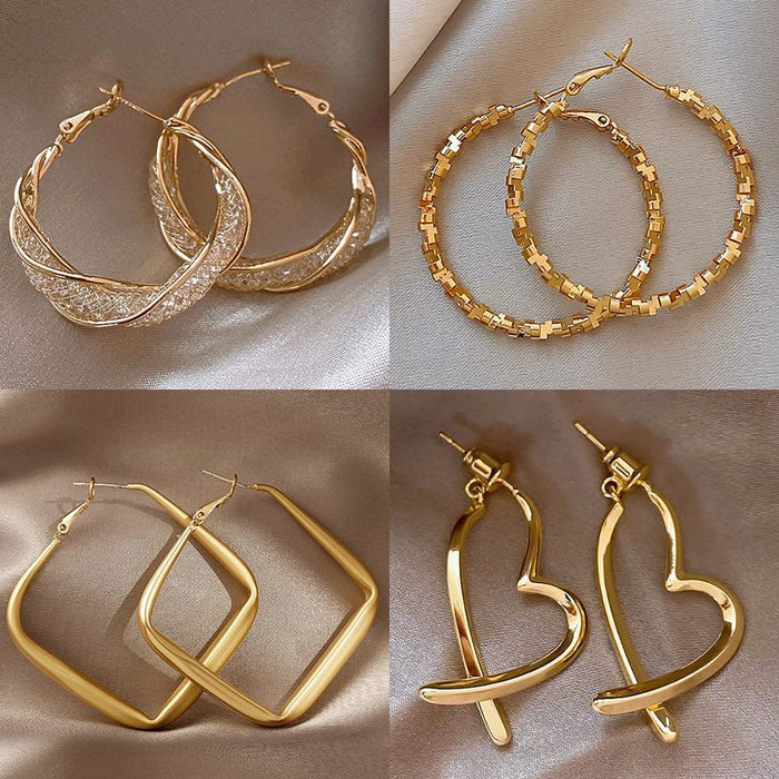 Wholesale Retro Cat' s Eye  Hoop Earrings