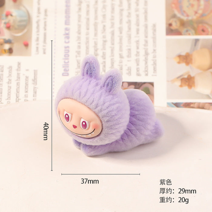 Wholesale flocked cute mini figurine