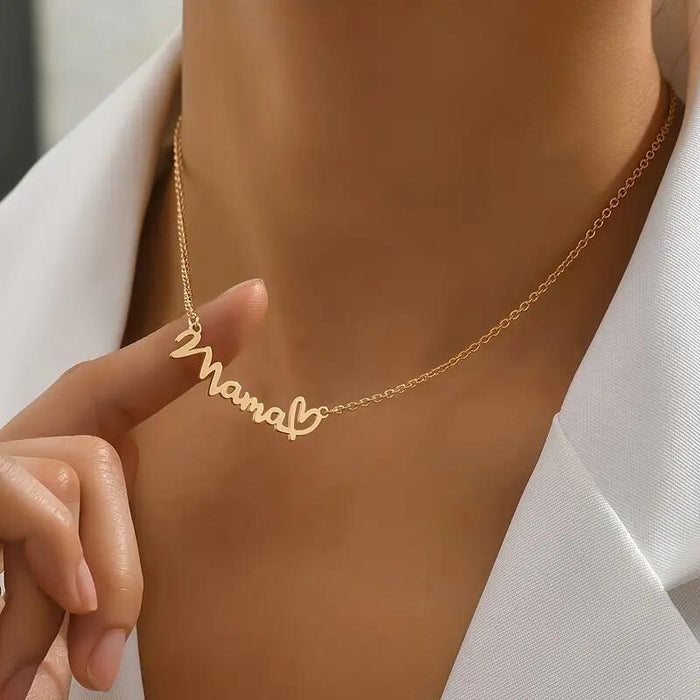 Wholesale New stainless steel necklace with heart-shaped collarbone chain and neck chain necklace