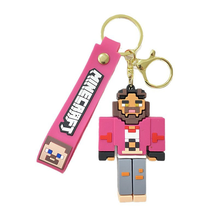 Wholesale Building Block Keychain Pendant Car Accessories Keychain Claw Machine Small Gift Pendant