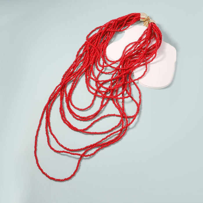 Wholesale Bohemian Fashion Complex Design Sense Multi-layer Women's Necklace