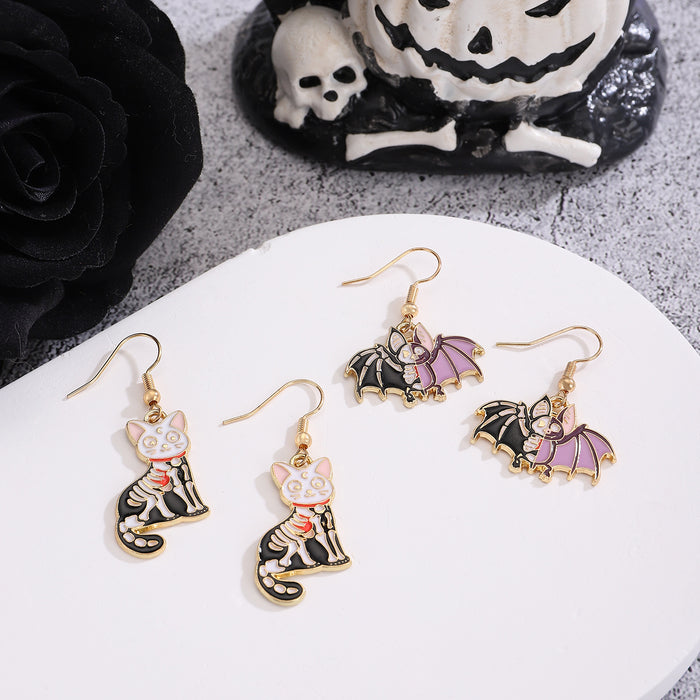 Wholesale  cartoon earrings cool funny personality animal earrings all-match earrings
