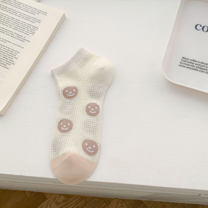 Wholesale Short tube socks, breathable mesh, lightweight and breathable boat socks