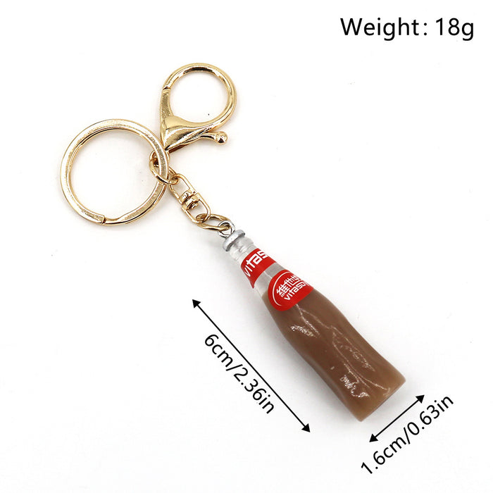 Wholesale Beverage Bottle Resin Keychains JDC-KC-HaoAn015