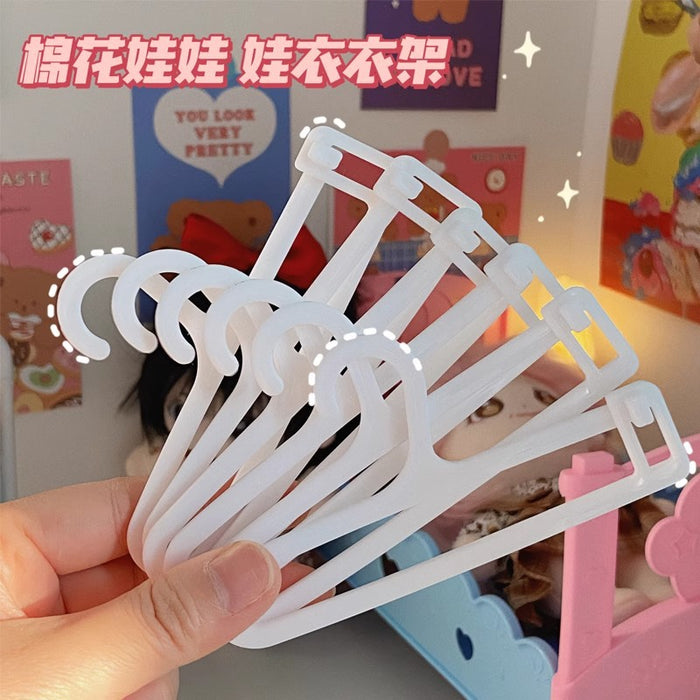 Wholesale Cotton Doll Special Clothes Hanger 10/ 15/ 20cm Baby Clothes Display Rack  Doll Clothes Hanger Shoe Rack
