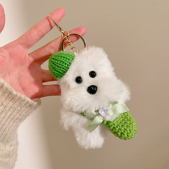 Wholesale Plush, cute, messy puppy bag, hanging accessories, keychains, creative small gifts