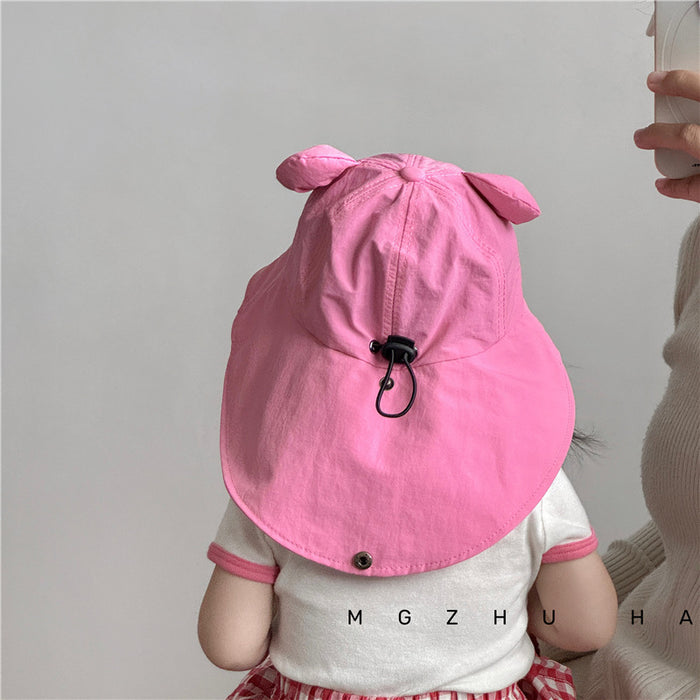 Wholesale Thin breathable quick drying shawl hat for travel sun protection with large eaves