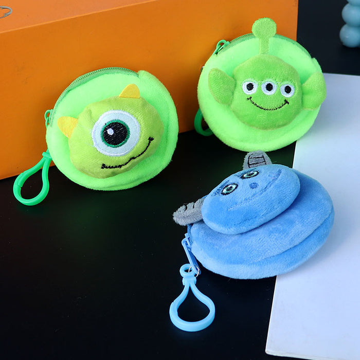 Wholesale Cute One Eyed Monster Plush Earphone Bag Coin Purse Trendy Fashion Accessory Gift