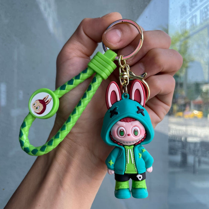 Wholesale Keychain cartoon 3D figurine backpack pendant car keychain